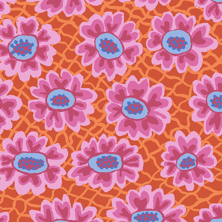 FLOWER NET red
