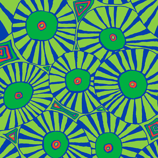 BROLLIES green- 1 yd REMNANT