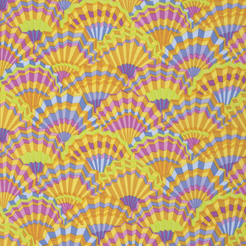 PAPER FANS yellow