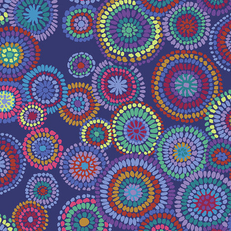 MOSAIC CIRCLES blue