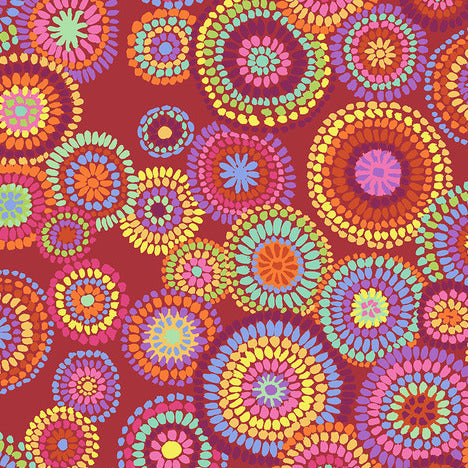 MOSAIC CIRCLES red