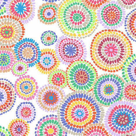 MOSAIC CIRCLES white