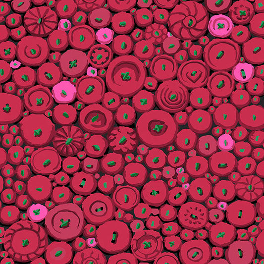 BUTTON MOSAIC red