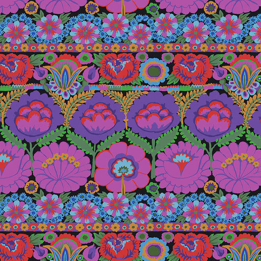 EMBROIDERED FLOWER purple