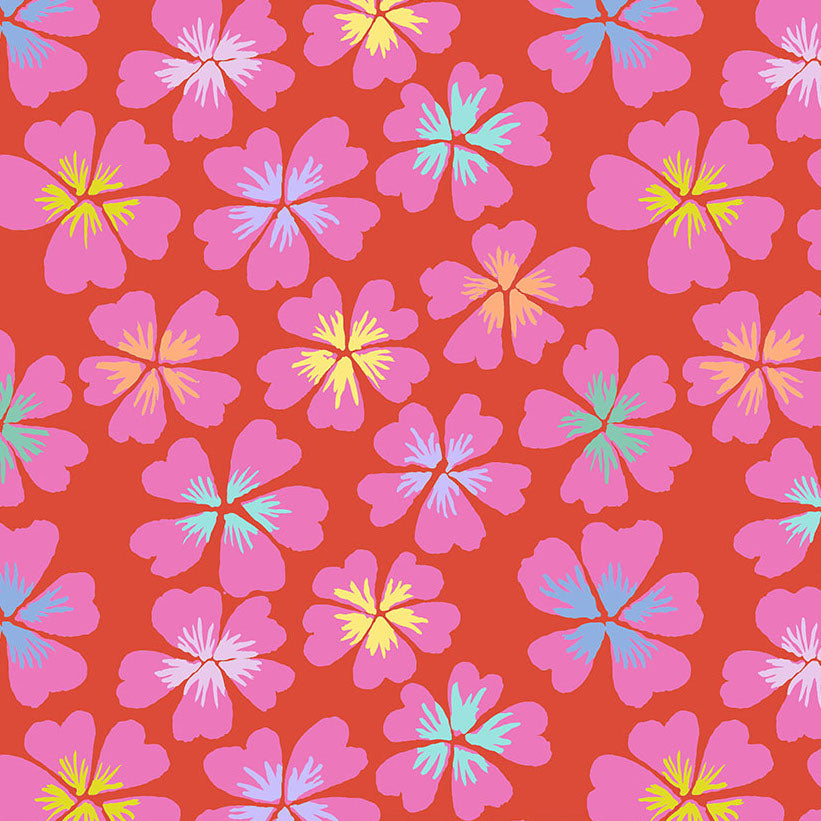 PETALS red- 1yd REMNANT