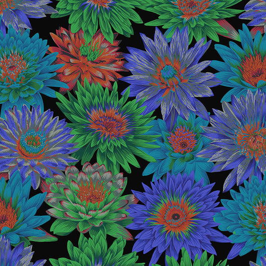 TROPICAL WATER LILLIES dark