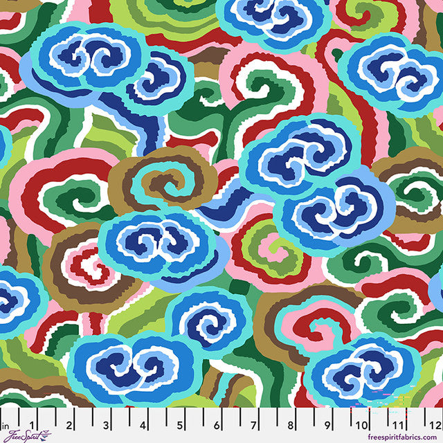 CLOUD SCROLLS Blue