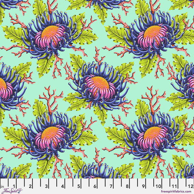 FLORAL REEF Friends & Anemones seafoam