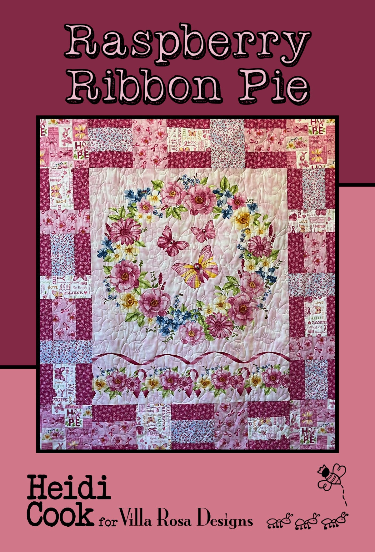 RASPBERRY RIBBON PIE