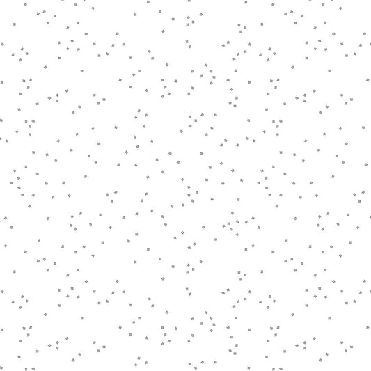 BLOSSOM On White silver sparkle