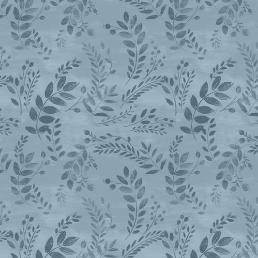 HARVEST DELIGHT Tonal Leaves blue