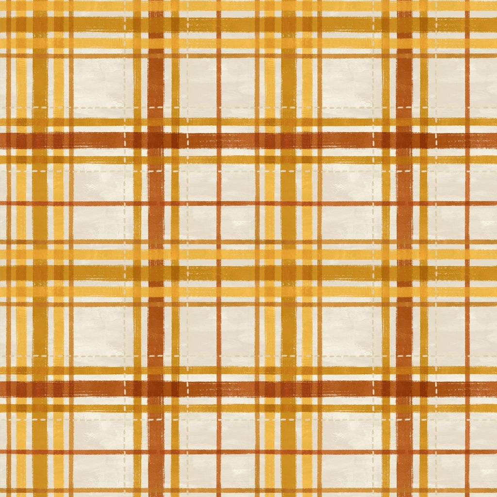 HARVEST DELIGHT Plaid cream yellow