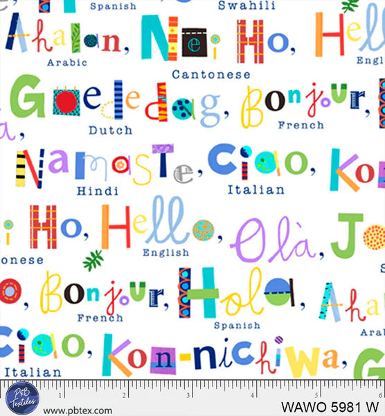 WHAT A WORLD A World of Hellos White