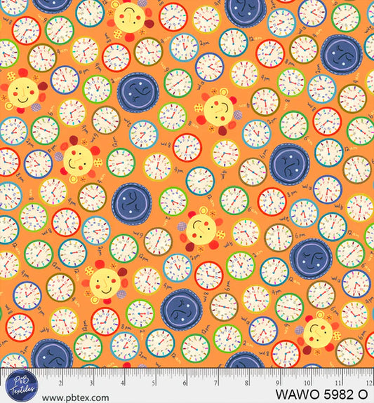 WHAT A WORLD Time Zone Toss Orange