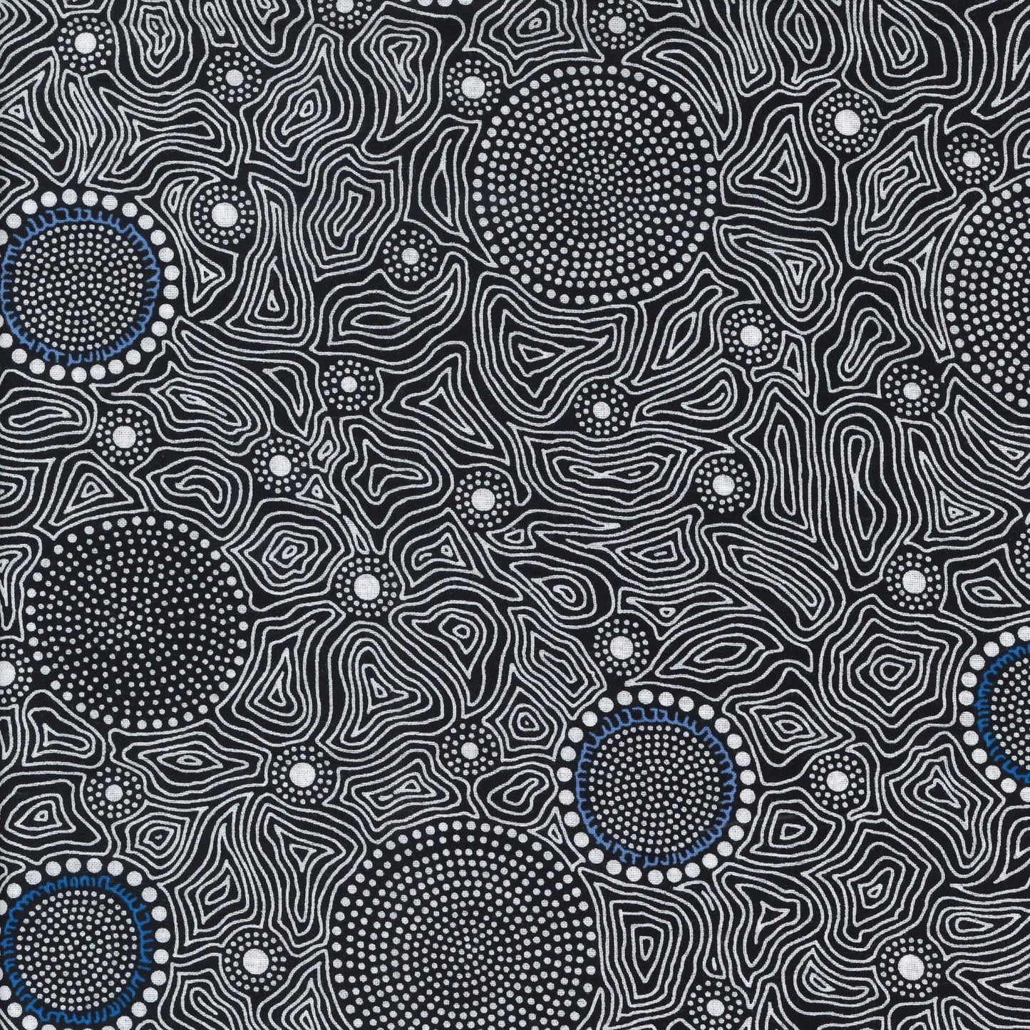 AUSTRALIAN Wild Bush Flowers Dreaming black