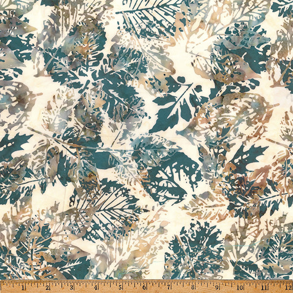 CLEAR SKIES Bali Batik Xray Leaves seaside