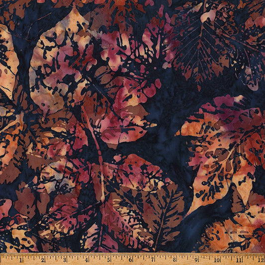 CLEAR SKIES Bali Batik Xray Leaves fall