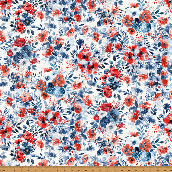 RED TRUCK ROAD TRIP Floral ivory
