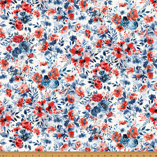 RED TRUCK ROAD TRIP Floral ivory