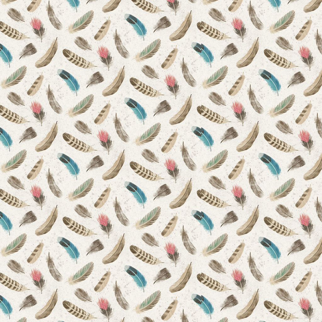 BIRD STUDY Feathers light cream