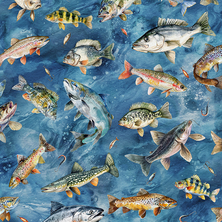 RISE & CAST Fish navy