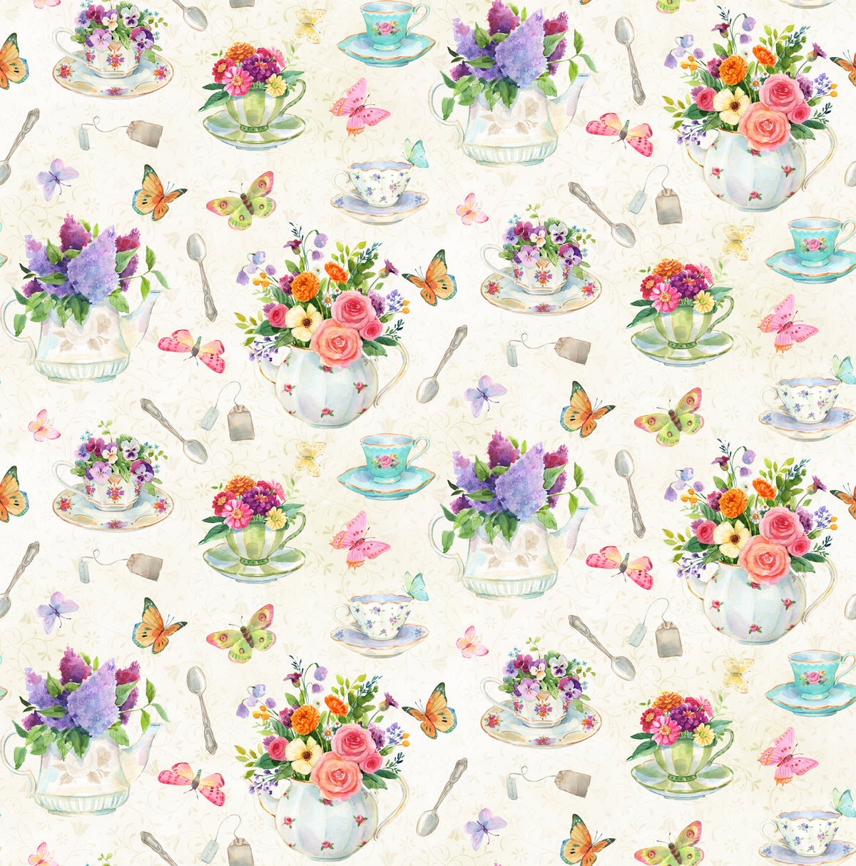 SECRET GARDEN Tea Pots natural