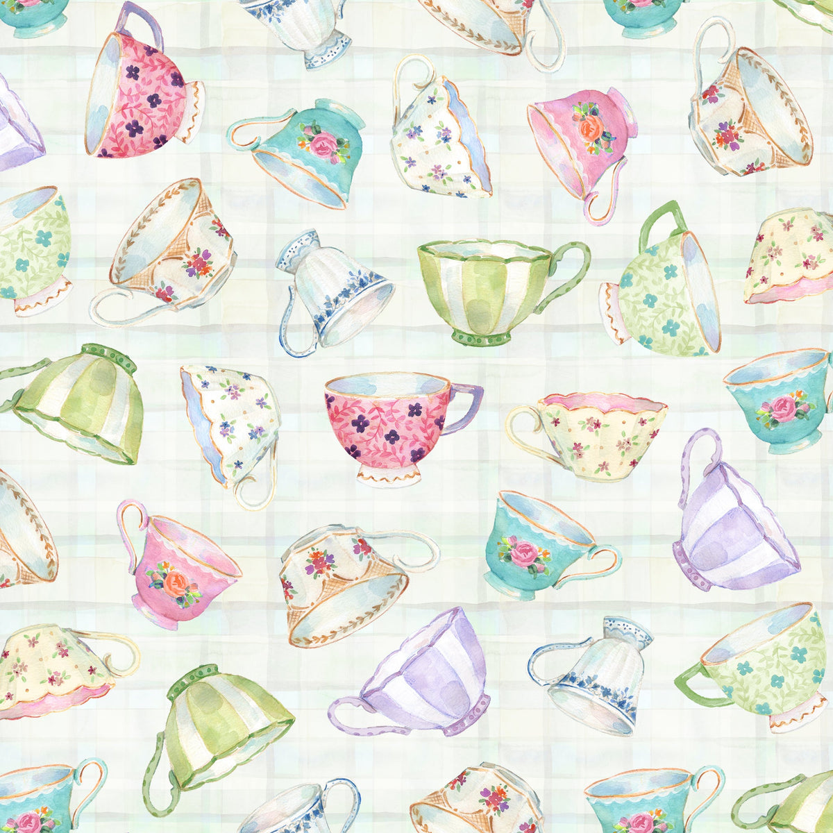 SECRET GARDEN Tea Cups natural