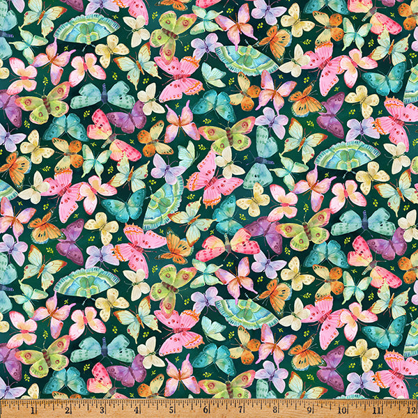 SECRET GARDEN Butterflies verde