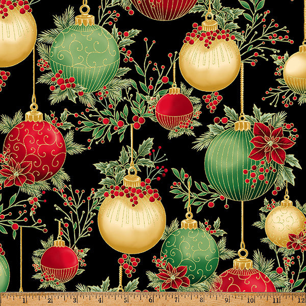 CHRISTMAS WISH Ornaments black/gold