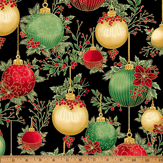 CHRISTMAS WISH Ornaments black/gold