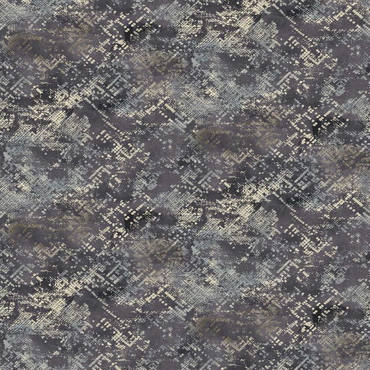 ROUGH AROUND THE EDGES Distressed Geo chocolate