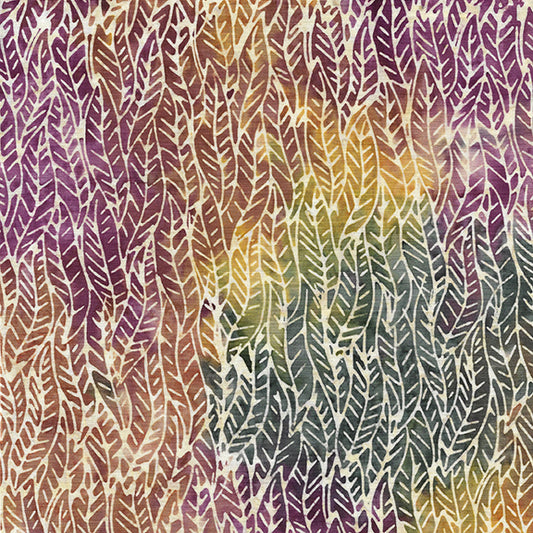 EARTHLY STORIES Braided Leaves multi purple grey yellow