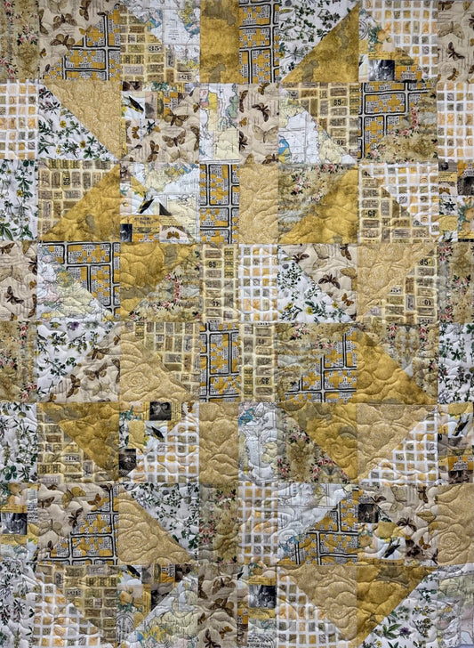 BUTTERFIELD Tim Holtz Palette Yellow  42"x56"