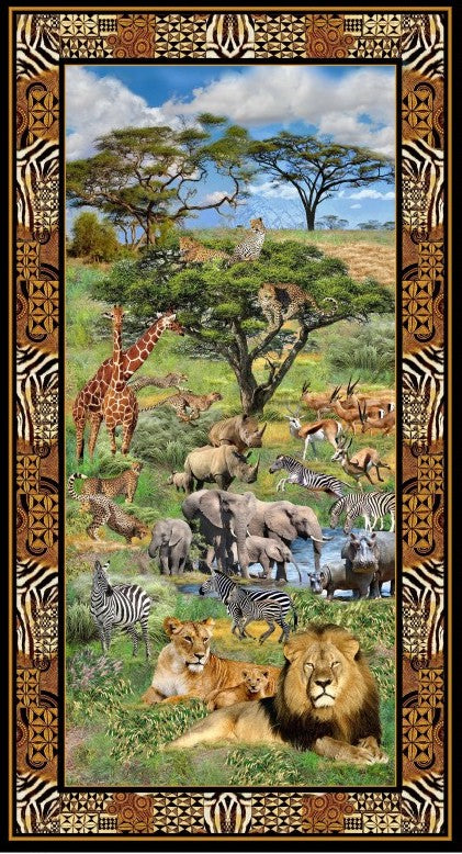 SERENGETI PLAINS Panel 24"x42"