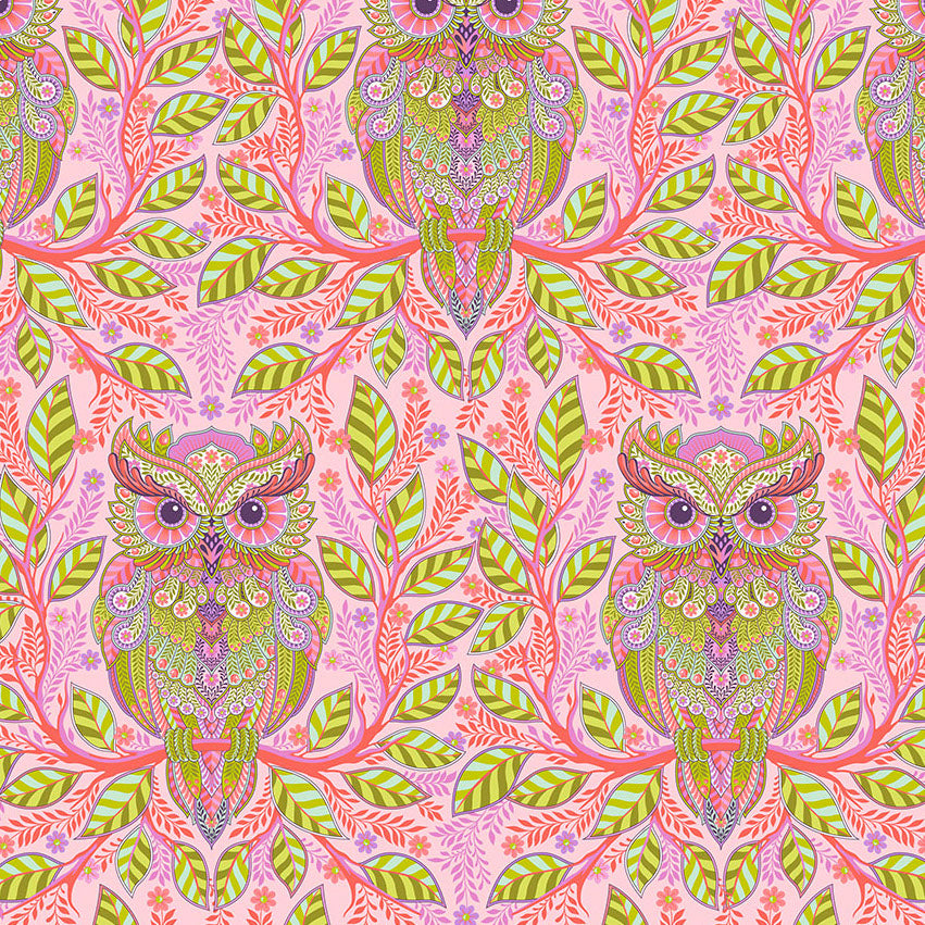 FULL MOON FOREST II Hootie Patootie honey - 1/3 yd REPEATS