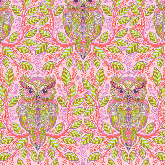 FULL MOON FOREST II Hootie Patootie honey - 1/3 yd REPEATS