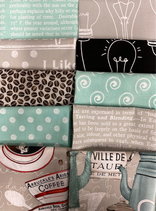COFFEE CHALK Gray 10 half yards