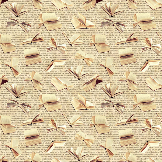 CAT TALES Open Books beige