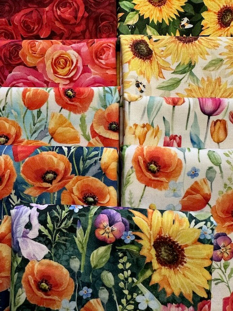 FLOWER SHOPPE 9 Fat Quarters