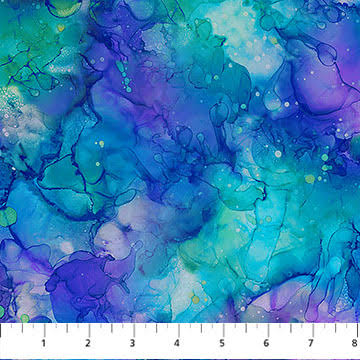 MIDWINTER MAGIC Multi Texture medium blue multi