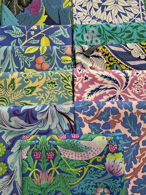 KAFFE X MORRIS & CO Blue 11 Fat Quarters