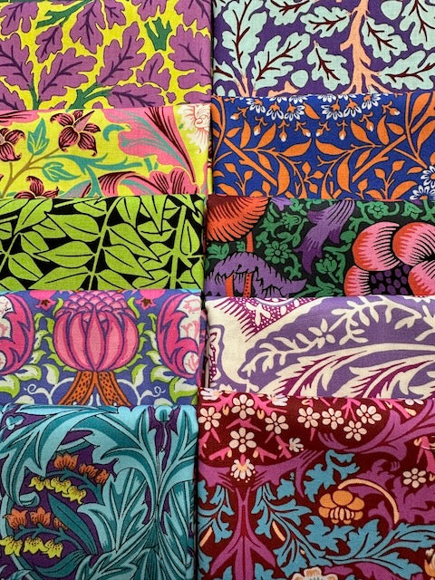 KAFFE X MORRIS & CO Purple 10 Fat Quarters