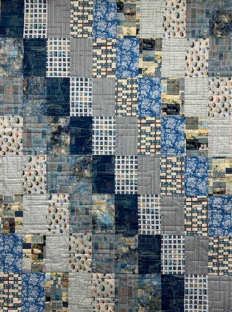 LADY BANKS Tim Holtz Palette blue  45"x60"