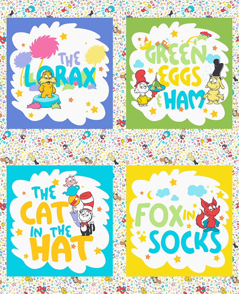 LITTLE SEUSS 23524-205 Multi 36"x43" Panel