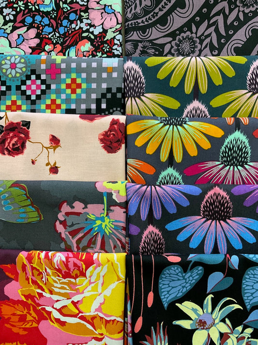 LOVE ALWAYS Midnight 10 fat quarters