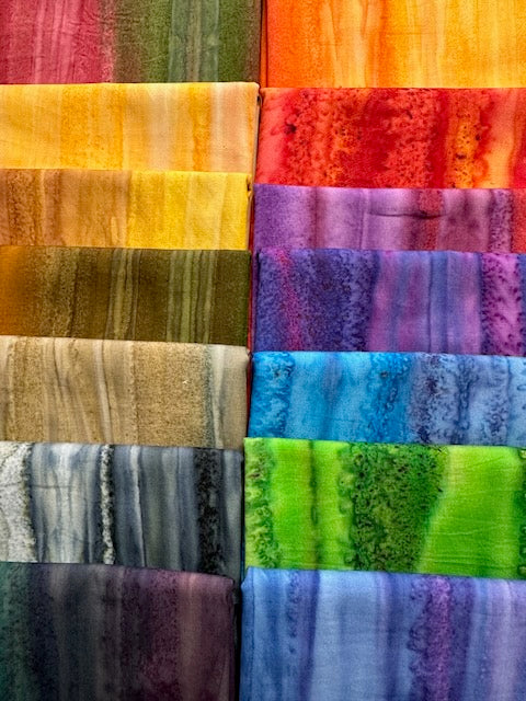 BATIK OMBRE STRIPES 14 Fat Quarters
