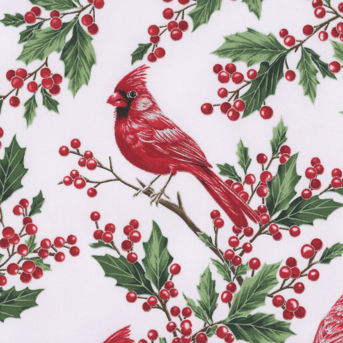 CHRISTMAS WISH Cardinal december/silver