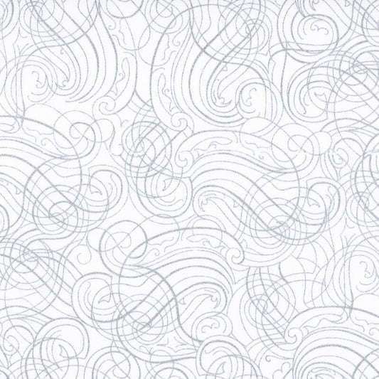CHRISTMAS WISH Scroll white/silver