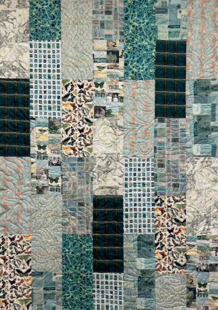 SNOWDROP Tim Holtz Palette teal  42"x60"