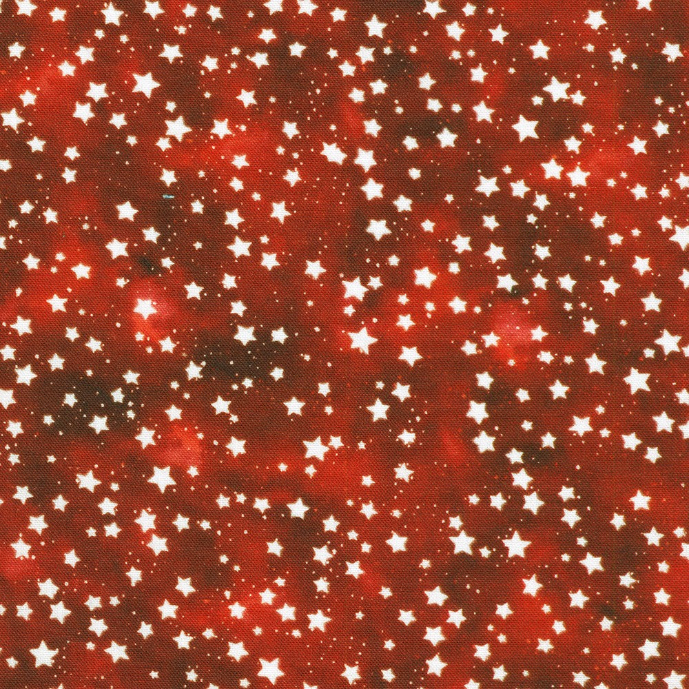 STARS AND STRIPES White Stars on Red